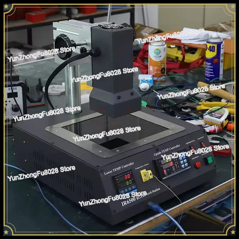 Infrared Bga Rework Station - カスタマイズされた2ゾーンIR6500 V.2 BGAリワークステーション赤外線はんだ付け機（ゲーム機チップPCB USBポート修理用）
