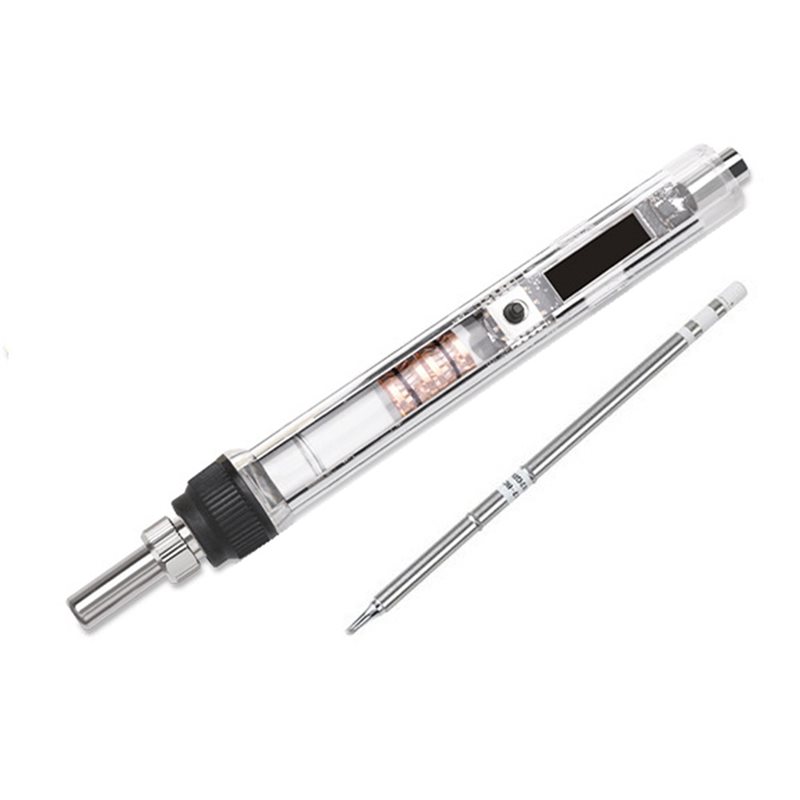 T12 Soldering Station Oled - LLCS-T12 ポータブルはんだごて OLED ミニ温度調節可能な電気はんだ溶接ステーションチップツール