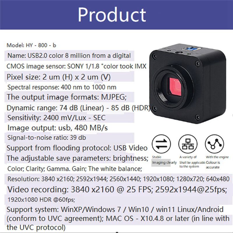 【A17Z】顕微鏡カメラキット 顕微鏡カメラ 電子デジタル接 - 4K Microscope Camera Sony Sensor のレビューと価格