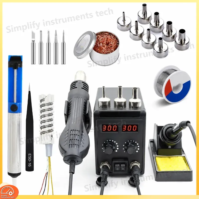8586D はんだ付けステーション 2 in 1 750W  - 2 In 1 Soldering Rework Station 750W のレビューと価格