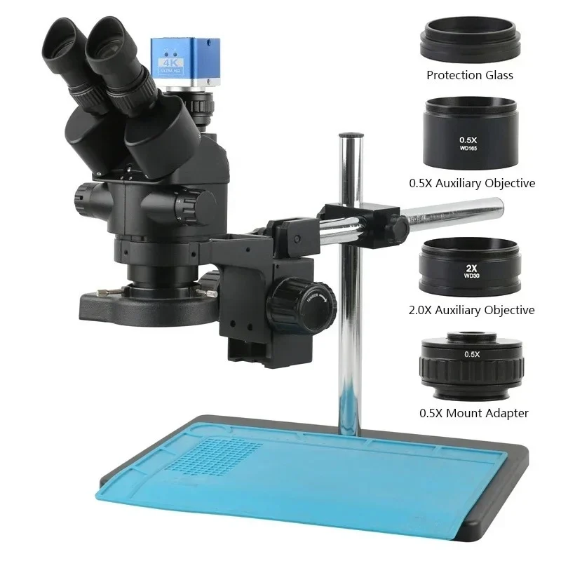 24MP 4K 1080P HDMI ビデオカメラ シムルフ - Trinocular Stereo Microscope 7X-45X のレビューと価格